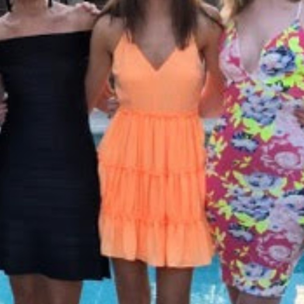 Ruffle cocktail dress